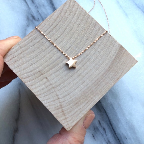 Mini star pendant necklace sterling silver gold - Picture 5 of 7